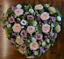 Load image into Gallery viewer, Sympathy or Remembrance Heart Posy