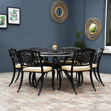 Load image into Gallery viewer, Toulouse - 6 Seat Set with Round Table &amp; Lazy Susan (Bronze)
