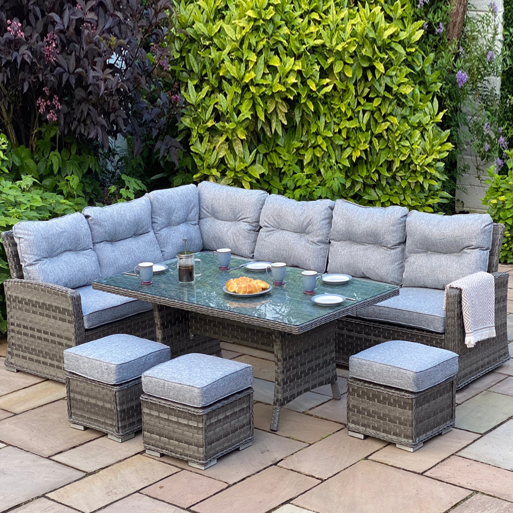 Boston - Casual Dining Set (Dark Grey)