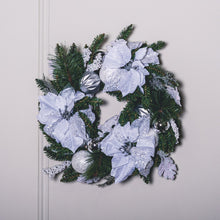 Load image into Gallery viewer, Poinsettia Wreath White
