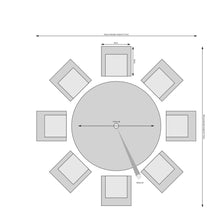 Load image into Gallery viewer, Havana - 8 Seat Set with 170cm Round Table (Light Grey)
