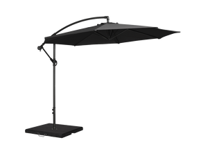 Cantilever Parasol - 300cm Round in Charcoal