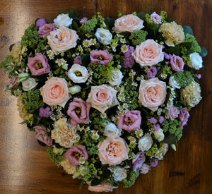 Sympathy or Remembrance Heart Posy